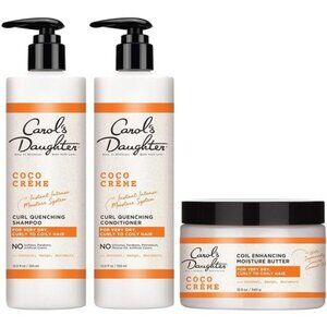 Coco Creme Sulfate Free Shampoo & Conditioner Set with Silicone Free Hair Butter